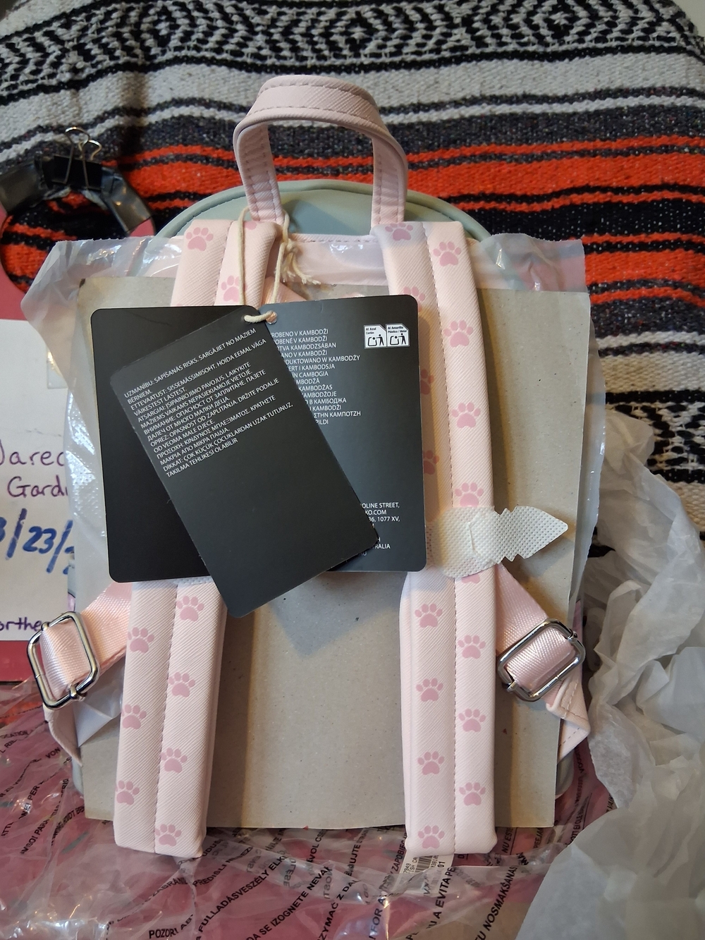 Loungefly Bookish Cat Mini Backpack Books-A-Million Exclusive New With Tags - Picture 3 of 6